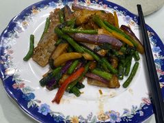 紫苏豆角茄条炒鱼-东海海鲜酒家(中信广场店)