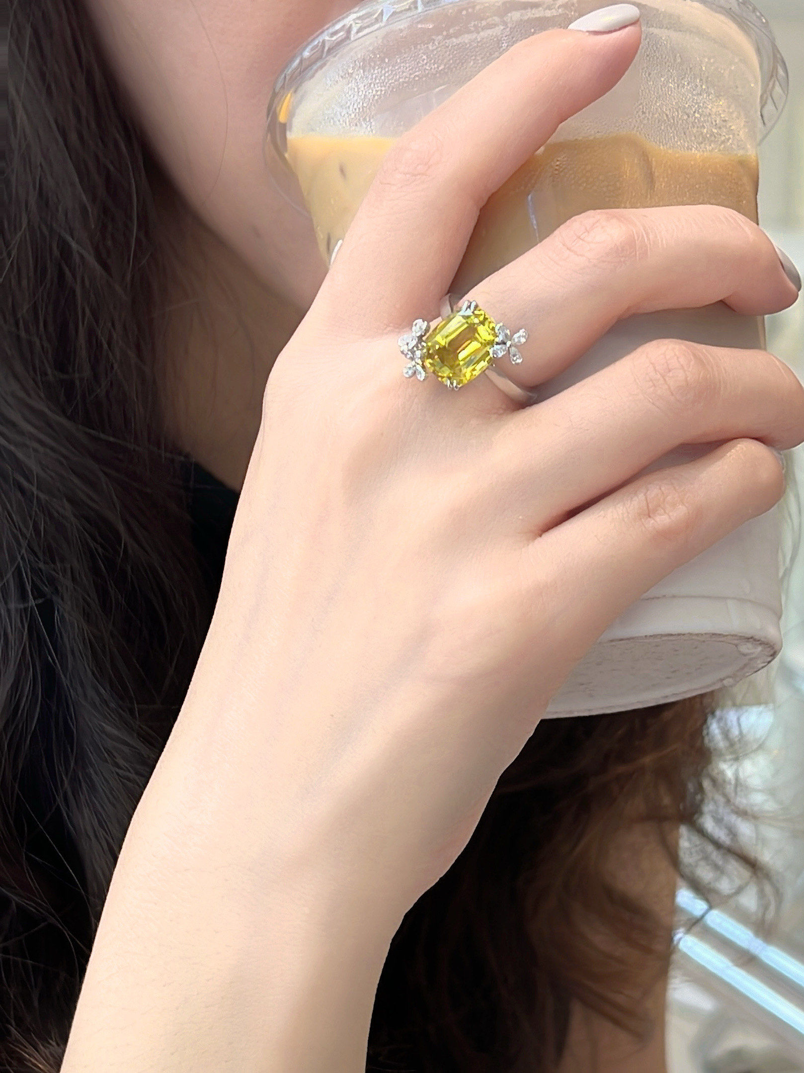 忒好看了小众的金绿宝石戒指!