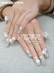 点击看大图 珠花(定制甲片)-STAR美甲店