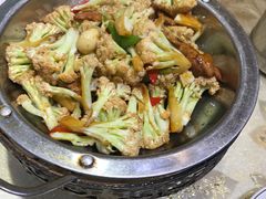 干锅有机花菜-阿巧一号私房菜(止园路店)