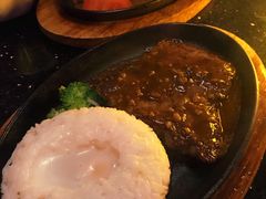温泉蛋铁板黑椒牛扒饭-THE PADDY FIELD田野西餐厅(禅城店)