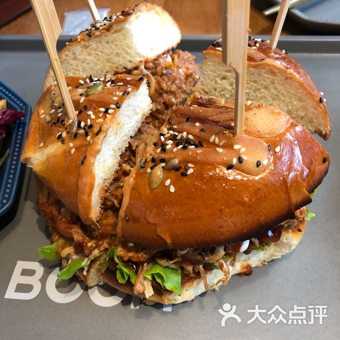 super boom burger爆爆大汉堡秘制手撕猪肉堡图片-北京西式简餐-大众