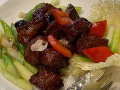 黑金雪花牛肉粒-上海和平饭店龙凤厅 Dragon Phoenix