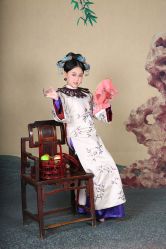 -后宫·古装汉服京剧儿童亲子全家福摄影