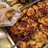 被重庆的手撕烤兔香迷糊了~拖行李箱来买惊了
