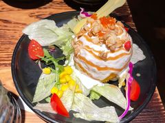 炸温泉蛋土豆泥-小川洋风料理(江汉路店)