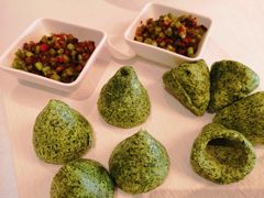 小炒黄牛肉配荠菜窝窝-江仙雅居(苏州桥店)