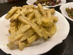 咸蛋黄炒茄子-湘肠香火锅店(团结湖店)