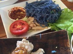 -蝶豆花蓝面条