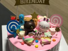 六一快乐粉色布朗熊-卡漫莫尼蛋糕(徐汇店)