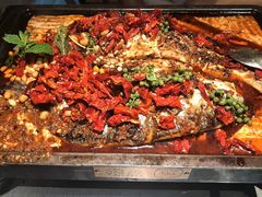 重庆豆花烤鱼-探鱼·鲜青椒爽麻烤鱼(银泰城店)