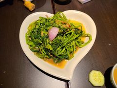 马拉盏炒通菜-大头虾越式风味餐厅(光明广场店)