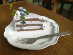 蓝莓奶油焙茶戚风-三花屋 Mihhanaya