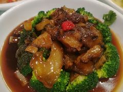 翡翠鲍汁扒海参-江南村酒家