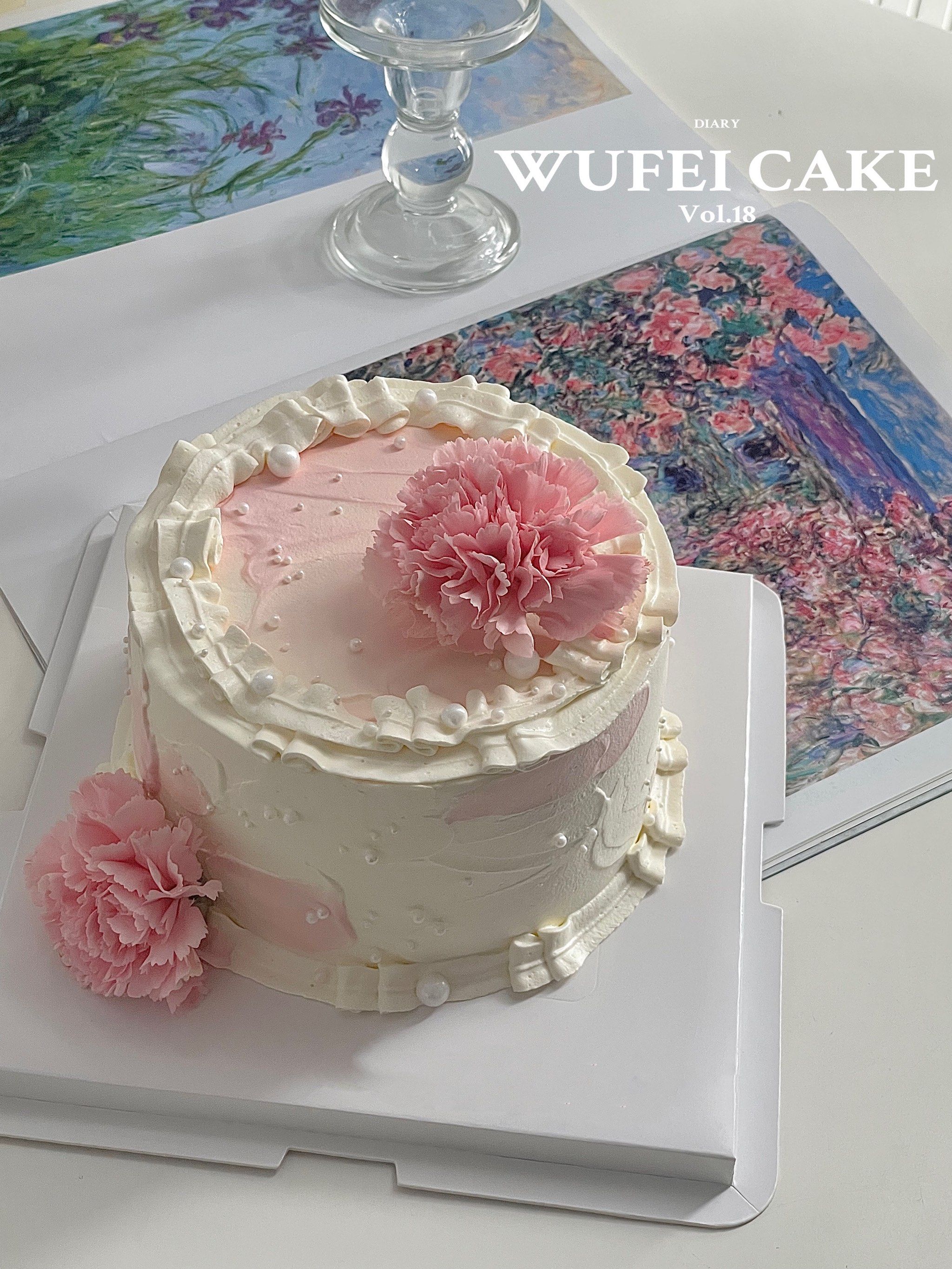 天津康乃馨鲜花母亲节蛋糕