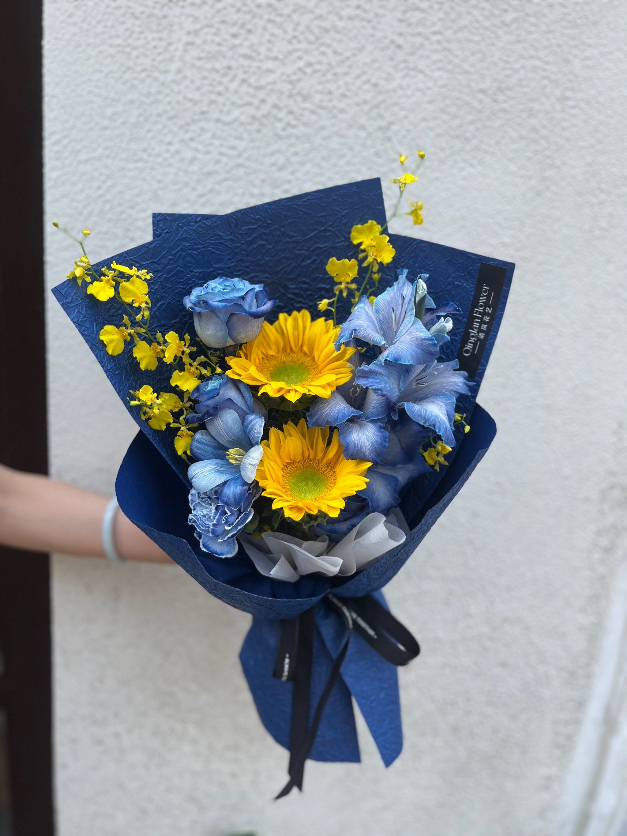 毕业季 蓝色系花束