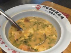 大虾疙瘩汤-村长家的疙瘩汤·东营菜(东营茶城店)
