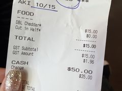 账单-Fergburger(皇后镇店)