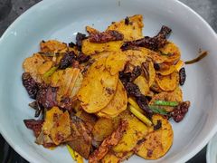 孜然土豆炒腊肉-长安记·大美陕菜(大族广场店)