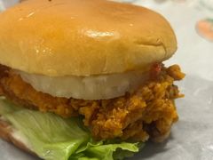 菠萝鸡腿堡餐-德克士(前门店)