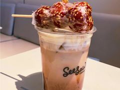 白柚红果丝绒拿铁-Seesaw Coffee(上生新所店)