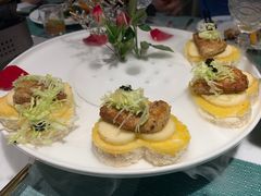 法式香煎鹅肝(客)-蜜桃花开·中西融合菜E&W(南长街店)