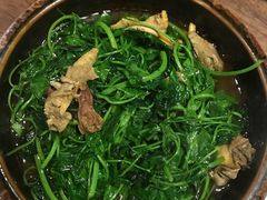蚌肉金花菜-漫渡庄绿岛花园•隐世庭园菜(滨湖店)