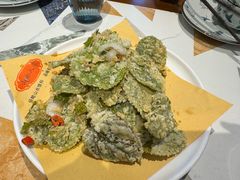 炸桑叶-山水人家