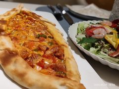 鸡肉奶酪皮塔饼-伊斯坦布尔土耳其清真咖啡餐厅