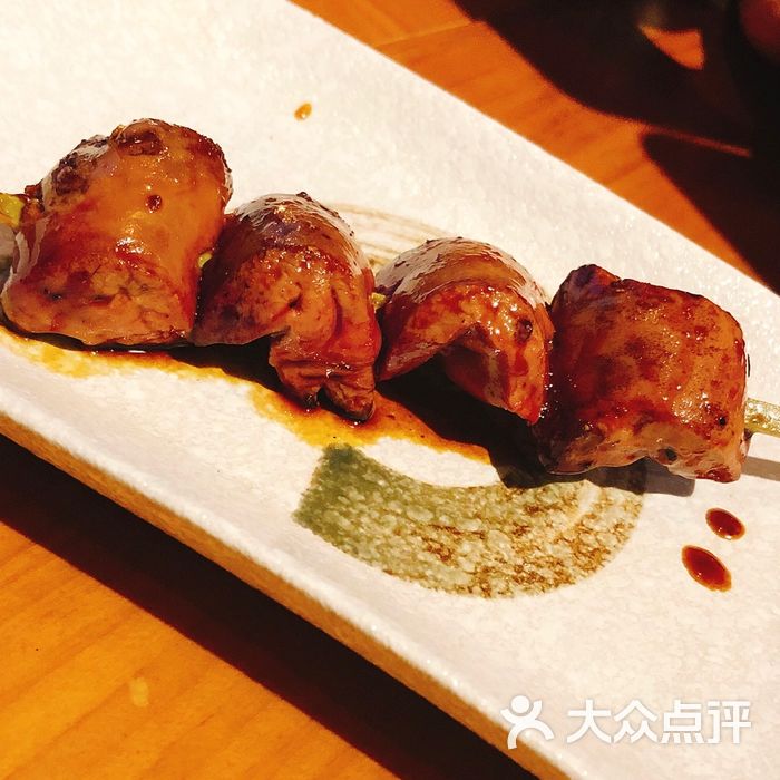 鸟啸炭火烧酒场烤白肝图片-北京日本料理-大众点评网