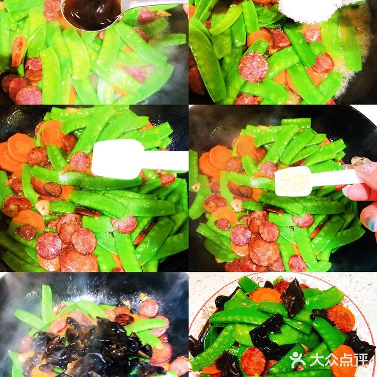 冬至食谱—荷兰豆炒腊肠