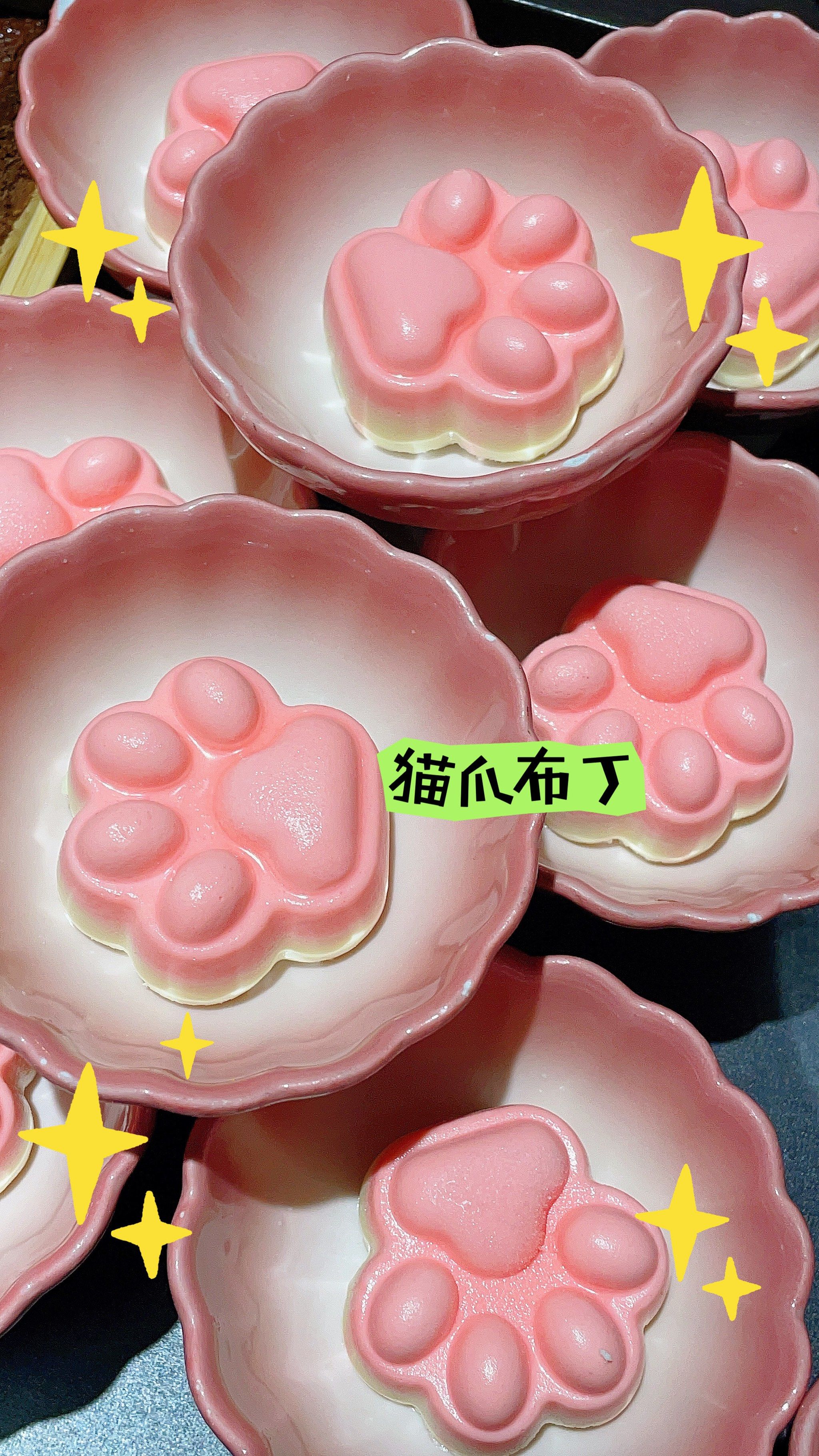 春天来份猫爪布丁吧
