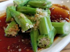 白灼有机黄秋葵-临家闽南菜(大唐店)