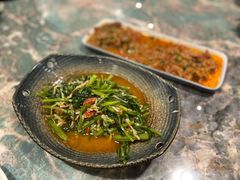 酸笋炒空心菜-浩海火燒雲傣家菜(静安芮欧店)