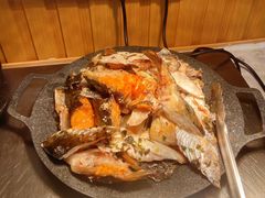 煎三文鱼骨-争先鲜·蒸汽海鲜自助·鲜切牛肉