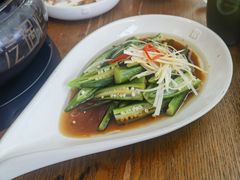 白灼秋葵-云海肴·汽锅鸡·云南菜(苏州中心店)