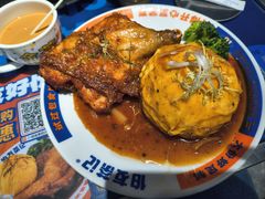 滑蛋生炸鸡肶饭-伯友茶记(中华广场店)