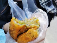 韭黄牛肉-贾五油糊馅
