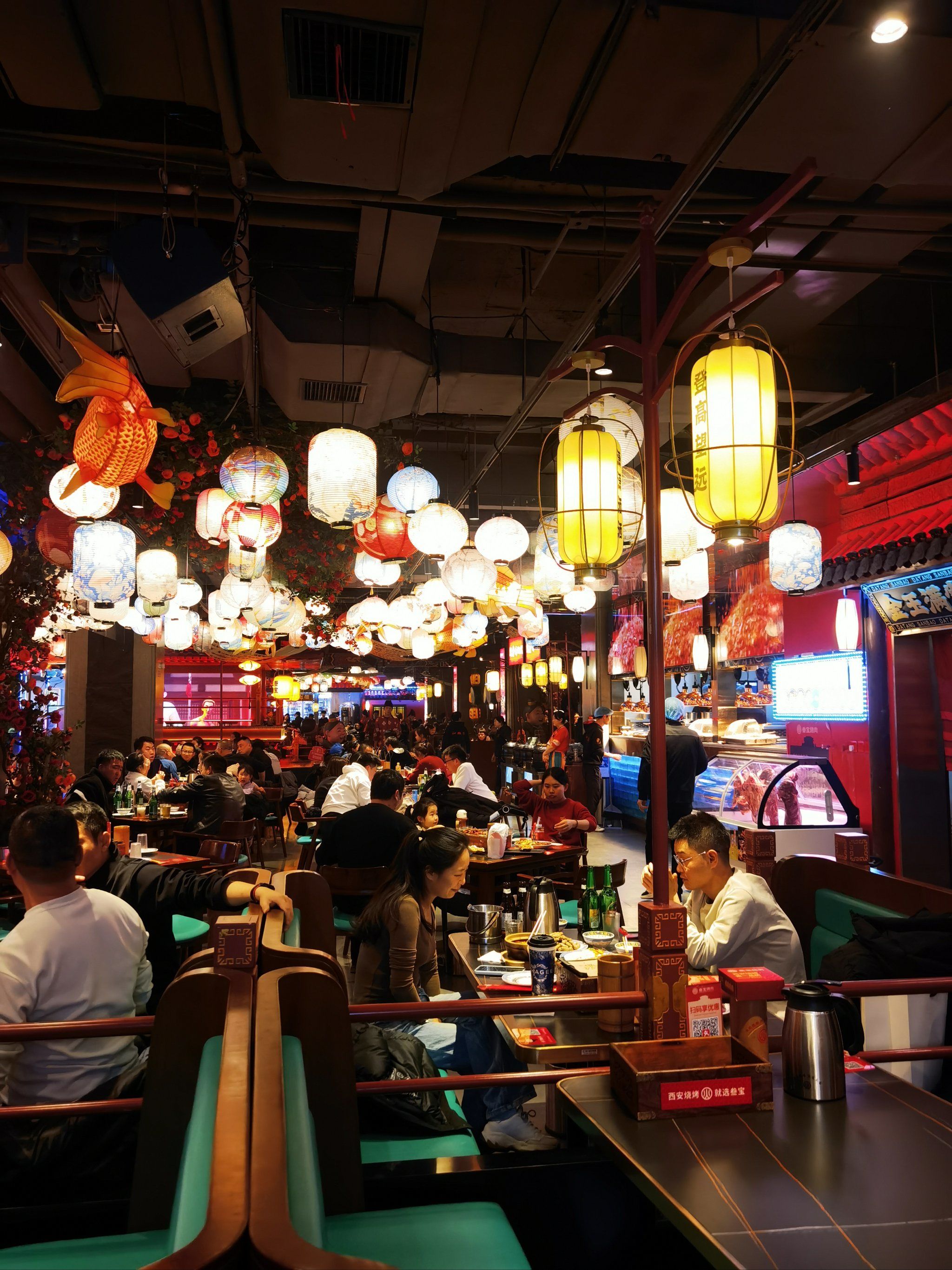 西安人民夜生活的烧烤