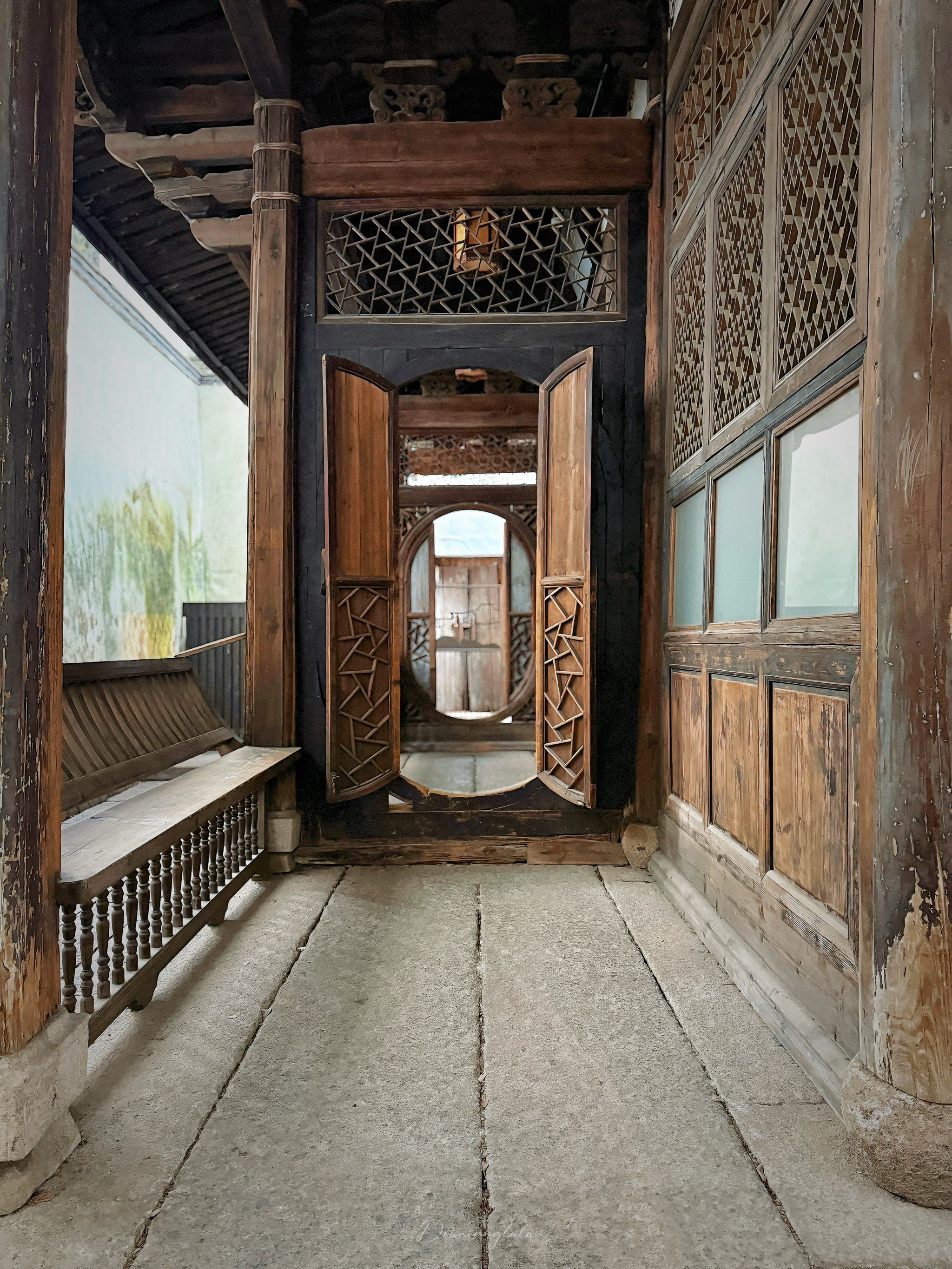 朱紫坊内的中式园林