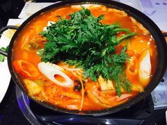 五花肉泡菜火锅&nbsp;-青松馆韩国料理(香港中路佳世客店)