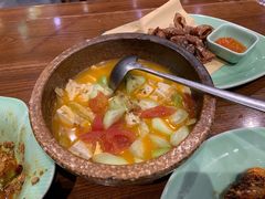 笋干丝瓜番茄汤-虎哥私房菜(馒头山店)