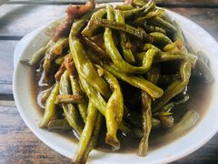 铁锅豆角红烧肉-快活林烧烤(红新路店)