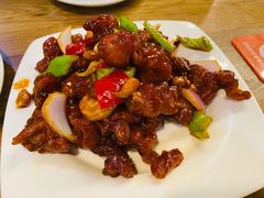 椒香虾仁爆鸡球-陈傻子餐厅(世纪都会店)