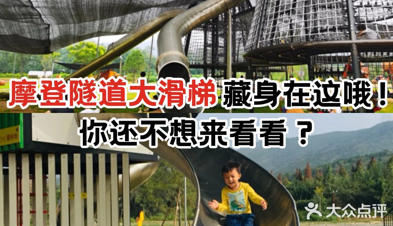 摩登隧道大滑梯藏身在这哦！你还不想来看看？