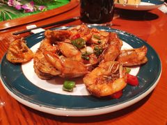 椒麻豉油虾-小船渔村•大连菜•大连焖鱼(黄河路店)