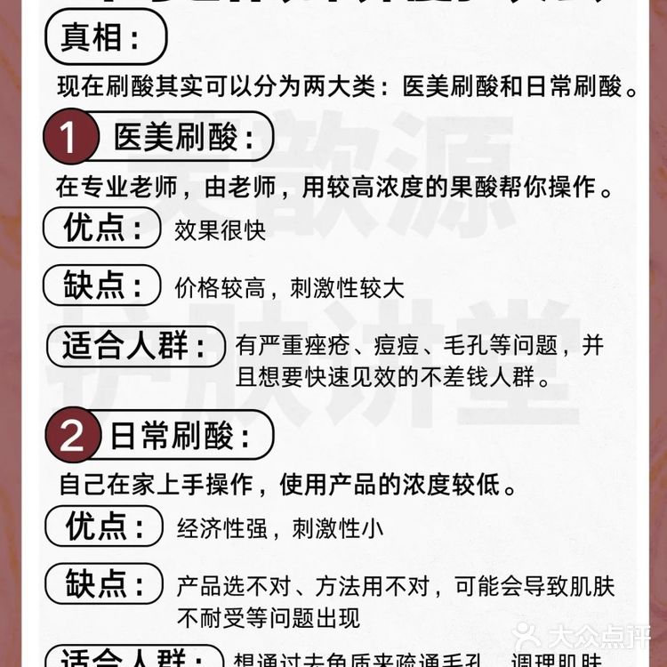 关于如何正确刷酸