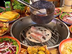 -陈叉子钢盆烤肉(中原万达店)