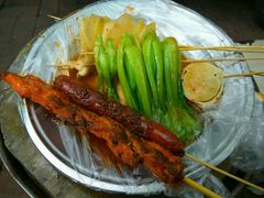 素鸡、大里脊、香肠、青菜、土豆片等等-小朱麻辣串(益民街店)