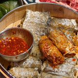 来青岛胖5斤也要吃的韩料店!鱼皮包饭太好吃了!!!